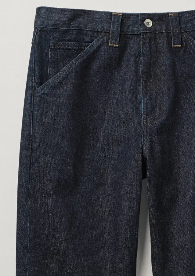 norv_organic_cotton_tapered_jeans_3.webp Denim | Workwear-TOAST Norv Organic Cotton Tapered Jeans DarkIndigo