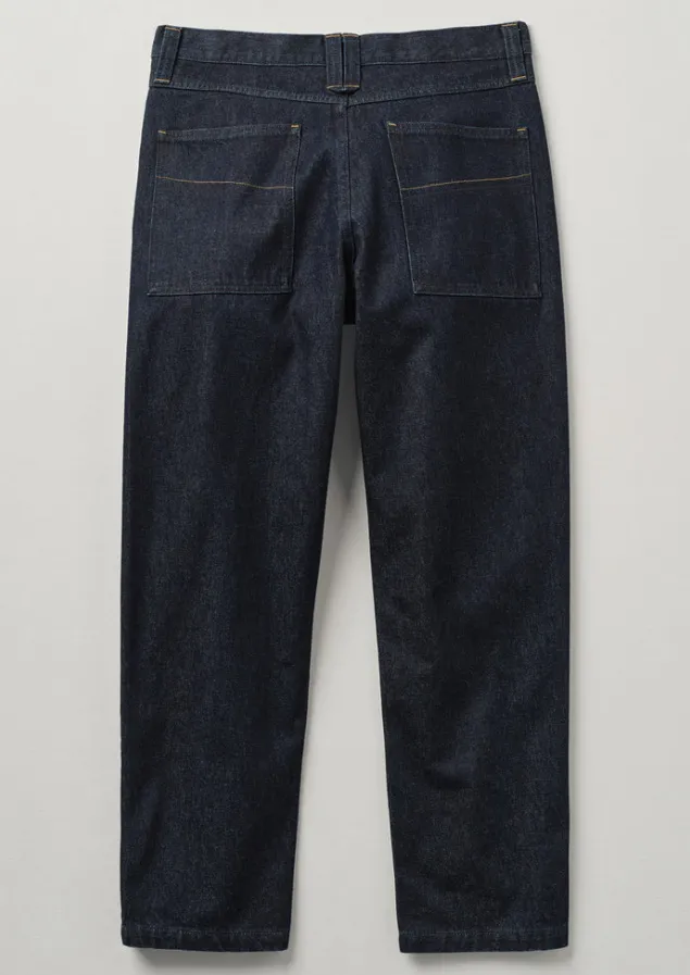 norv_organic_cotton_tapered_jeans_6.webp Denim | Workwear-TOAST Norv Organic Cotton Tapered Jeans DarkIndigo