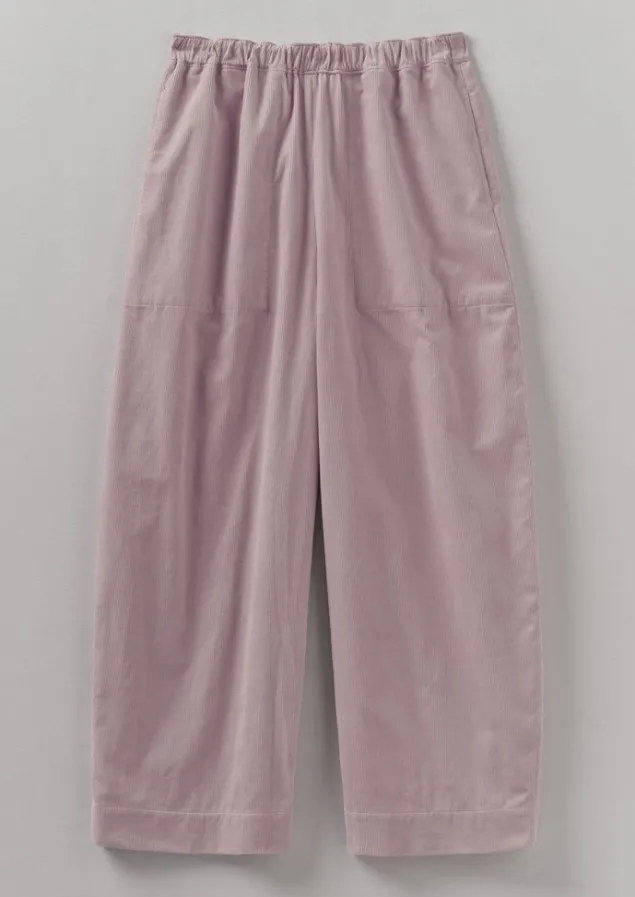 Cord | Loungewear-TOAST Organic Cord Barrel Leg Trousers WoodLilac