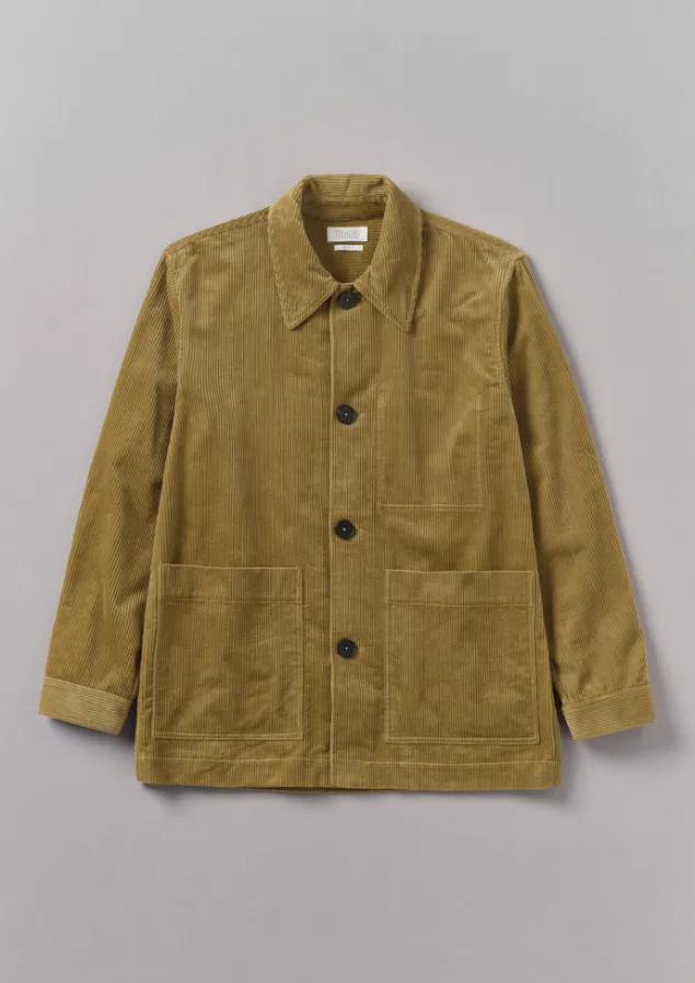 Cord | Coats & Jackets-TOAST Organic Cord Point Collar Jacket GoldenSand