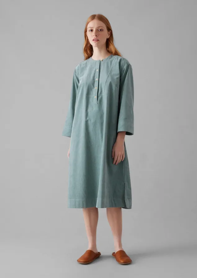 Cord | Loungewear-TOAST Organic Cord Tunic Dress DustyBlue