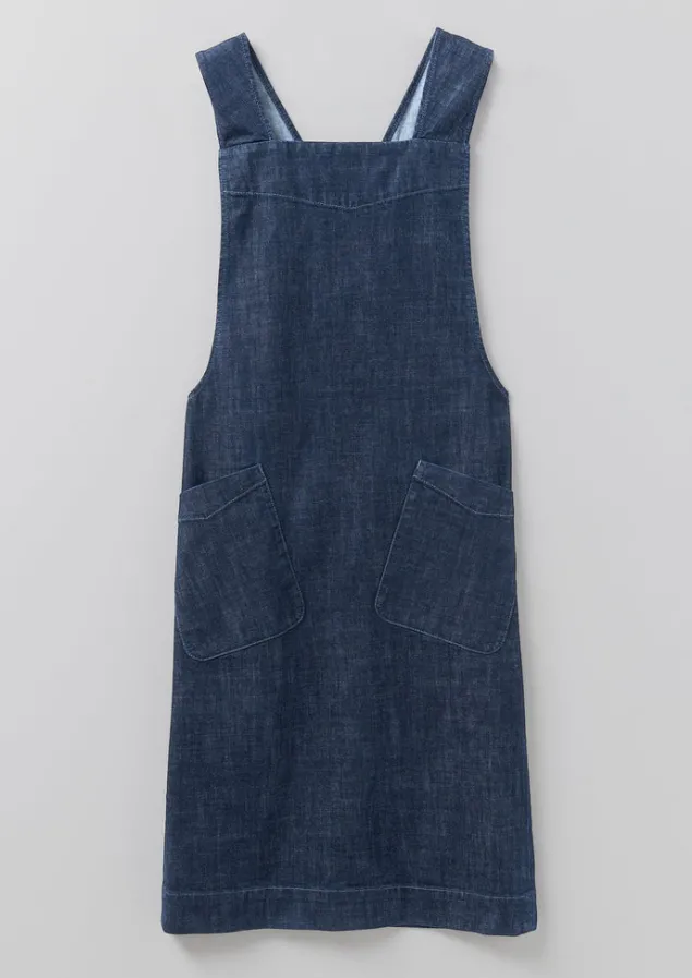Outdoor | Aprons & Tea Towels-TOAST Organic Denim Cross Back Apron Indigo