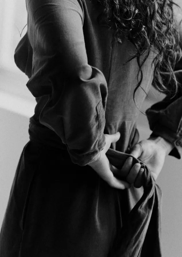 Cord | Dresses-TOAST Organic Needlecord Wrap Dress Navy