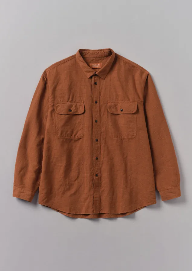 overdyed_check_workwear_shirt_7-1.webp Workwear | Shirts-TOAST Overdyed Check Workwear Shirt MarsRed