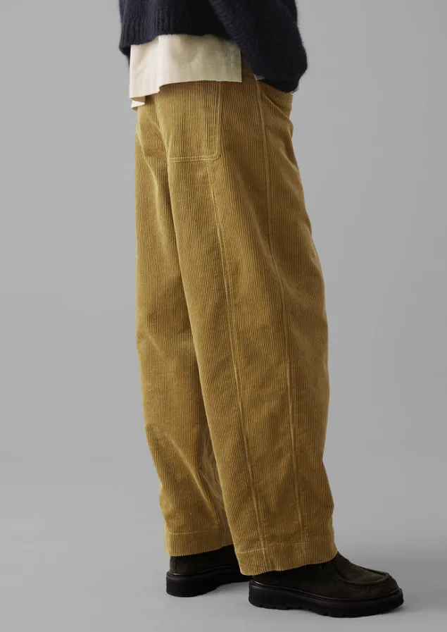 panelled_organic_cord_trousers_4.webp Cord | Workwear-TOAST Panelled Organic Cord Trousers GoldenSand