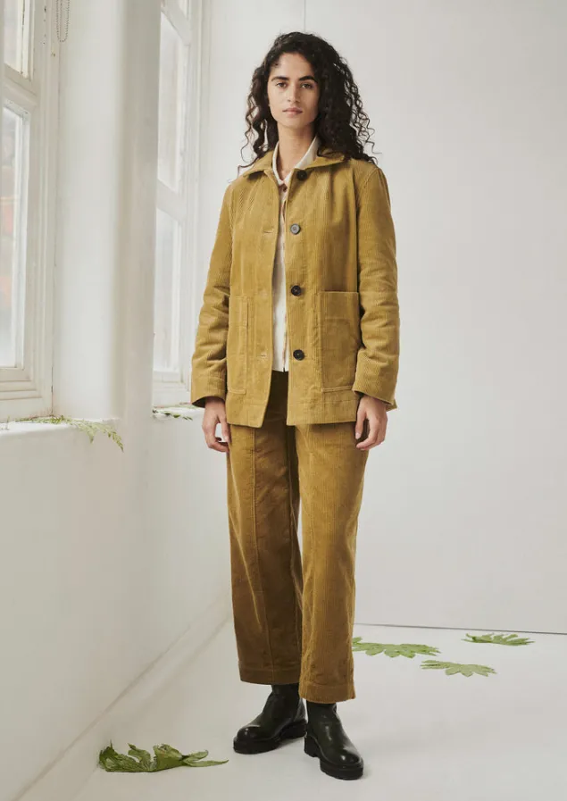 panelled_organic_cord_trousers_8.webp Cord | Workwear-TOAST Panelled Organic Cord Trousers GoldenSand