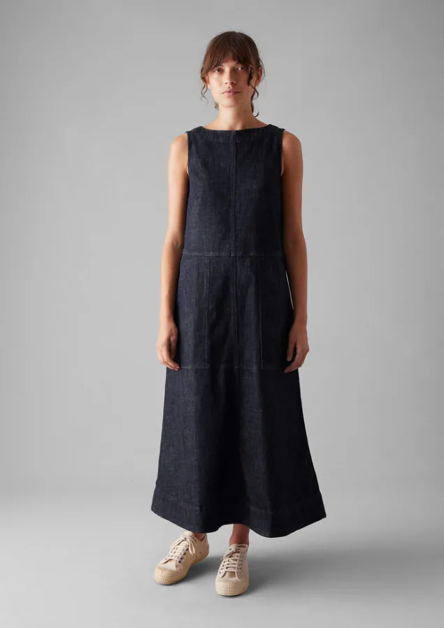 panelled_organic_indigo_denim_dress_11.webp Denim | Workwear-TOAST Panelled Organic Denim Dress Indigo