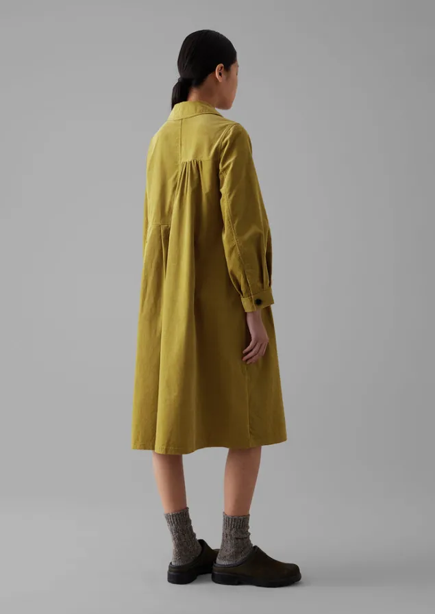 panelled_organic_needlecord_dress_10.webp Cord | Dresses-TOAST Panelled Organic Needlecord Dress GoldenOlive