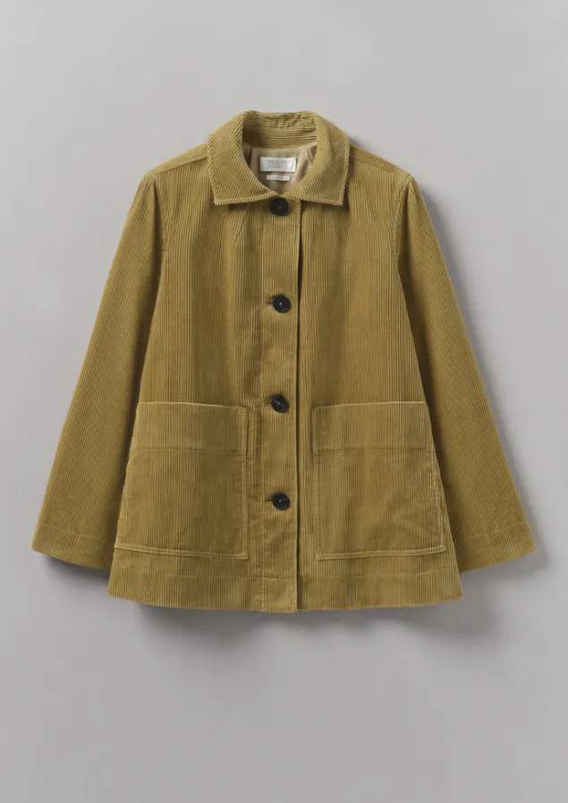 Cord | Workwear-TOAST Patch Pocket Organic Cord Jacket GoldenSand