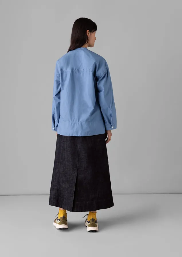 patch_pocket_organic_indigo_denim_skirt_11.webp Denim | Workwear-TOAST Patch Pocket Organic Denim Skirt Indigo