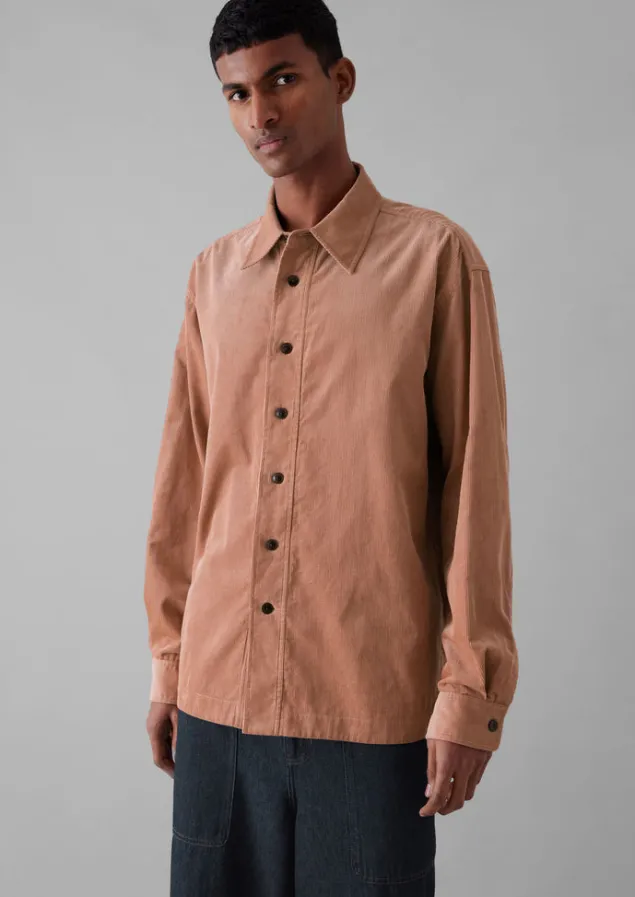 Cord | Shirts-TOAST Point Collar Organic Cord Shirt RoseQuartz