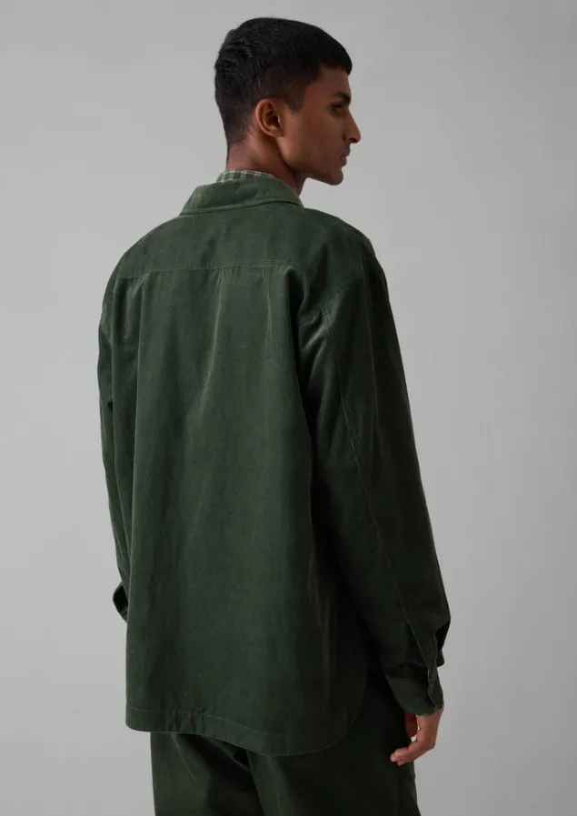 point_collar_organic_cord_shirt_4-1.webp Cord | Shirts-TOAST Point Collar Organic Cord Shirt DarkMineralGreen