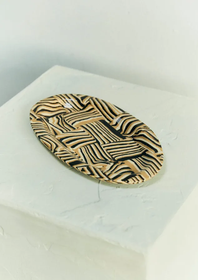 polly_liu_platter_plate_3.webp Decorative Pieces | Ceramics-TOAST Polly Liu Platter Plate BrownMulti