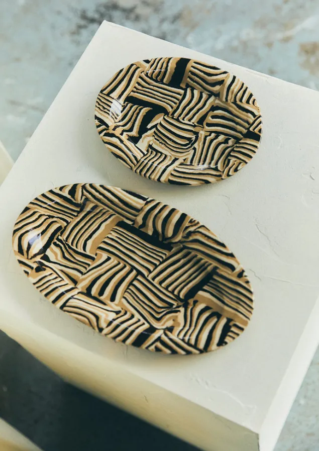 polly_liu_platter_plate_5-1.webp Decorative Pieces | Ceramics-TOAST Polly Liu Platter Plate BrownMulti