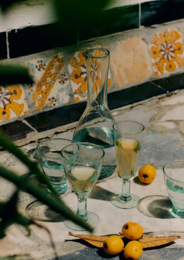 Glass | Tableware-TOAST Recycled Bolivian Wine Glasses Set Clear