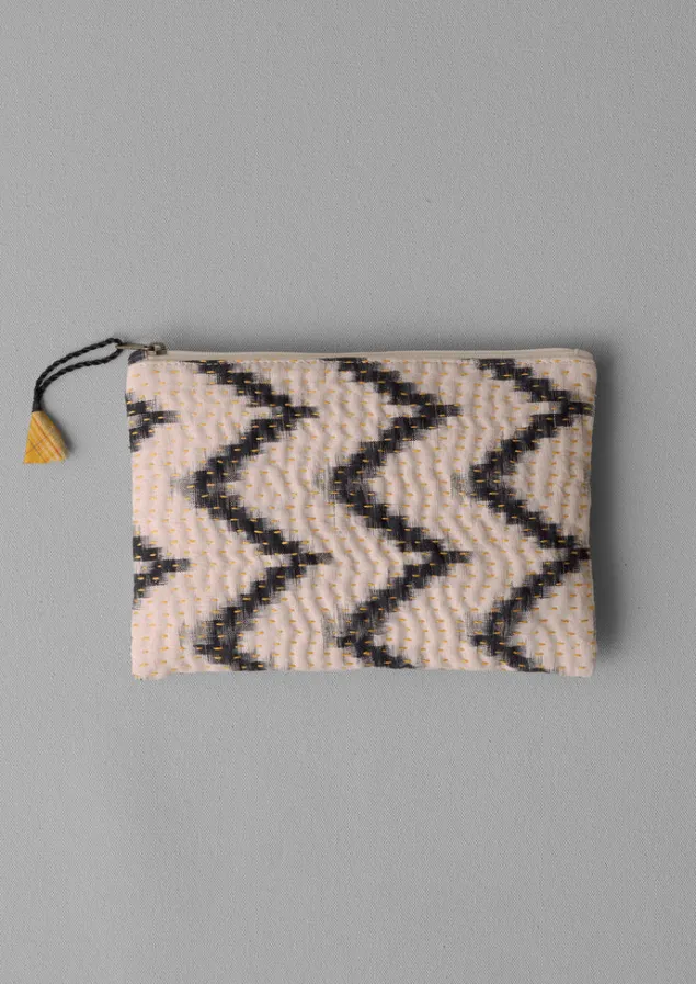 Textiles | Bathroom-TOAST Remnant Fabric Kantha Pouch Multis