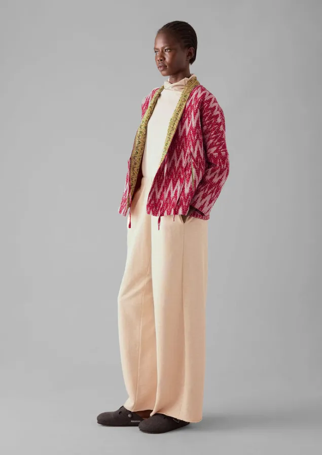 repurposed_ikat_kantha_jacket_8-1.webp Gowns | Nightwear-TOAST Repurposed Ikat Kantha Jacket Reds