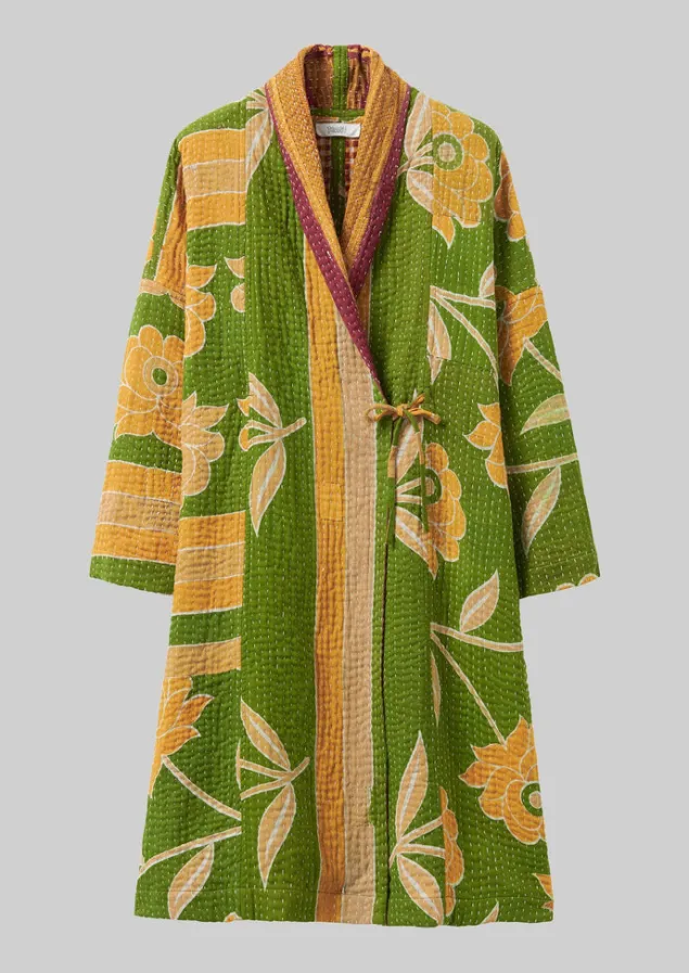 repurposed_kantha_coat_12-2.webp Gowns | Nightwear-TOAST Repurposed Kantha Coat Greens