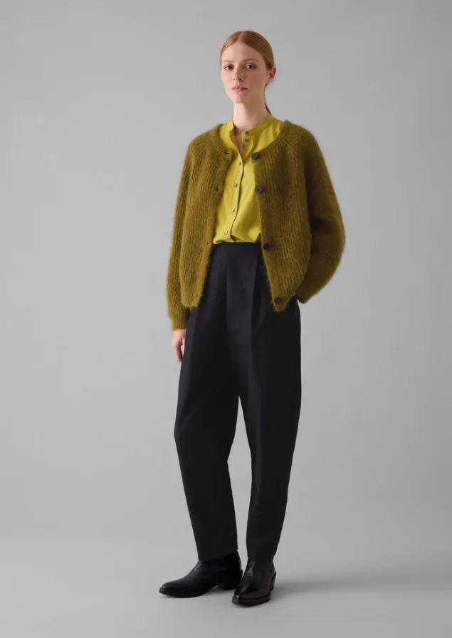 ribbed_mohair_blend_cardigan_11.webp Cashmere | Knitwear-TOAST Ribbed Mohair Blend Cardigan OldGold