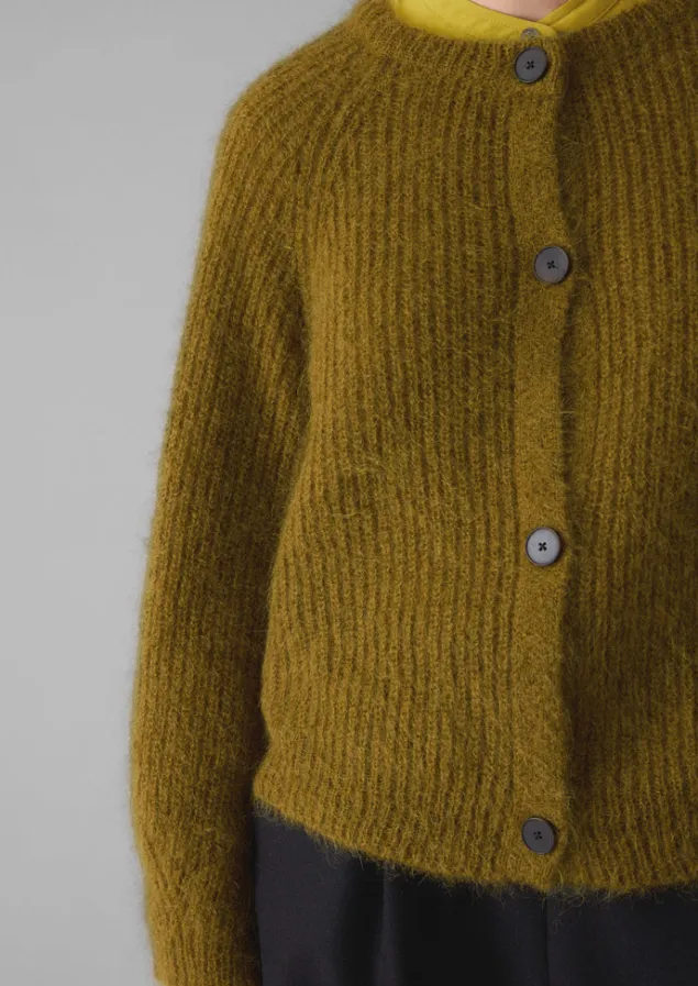 ribbed_mohair_blend_cardigan_4.webp Cashmere | Knitwear-TOAST Ribbed Mohair Blend Cardigan OldGold