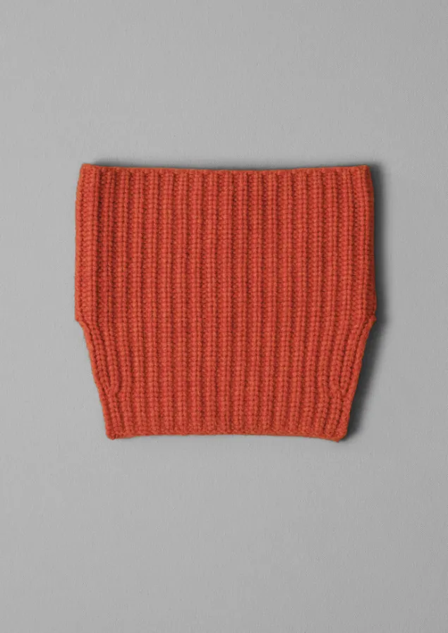 ribbed_wool_cashmere_snood_6.webp Hats, Scarves & Gloves | Cashmere-TOAST Ribbed Wool Cashmere Snood BurntEmber