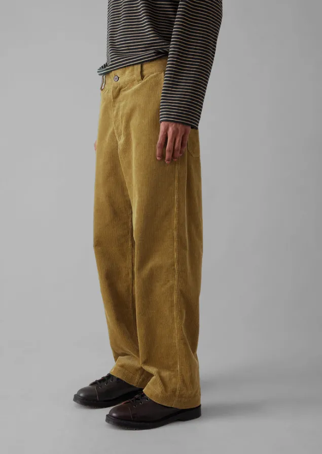 Cord | Trousers-TOAST Rory Organic Cord Trousers GoldenSand