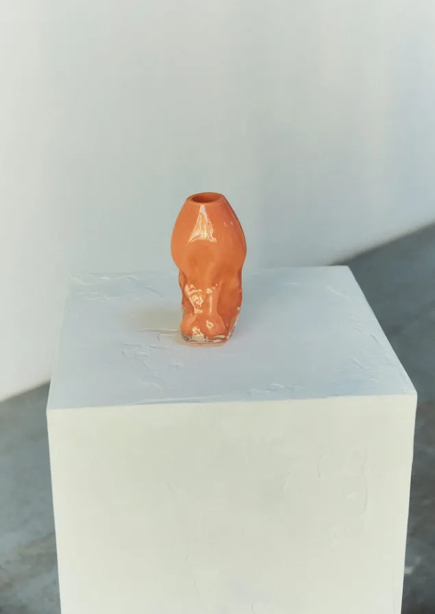Glass | Decorative Pieces-TOAST Rosie Stonham Small Membrane Vase Orange