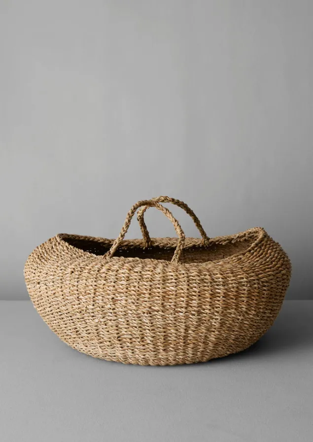 Baskets-TOAST Round Hogla Storage Basket Natural
