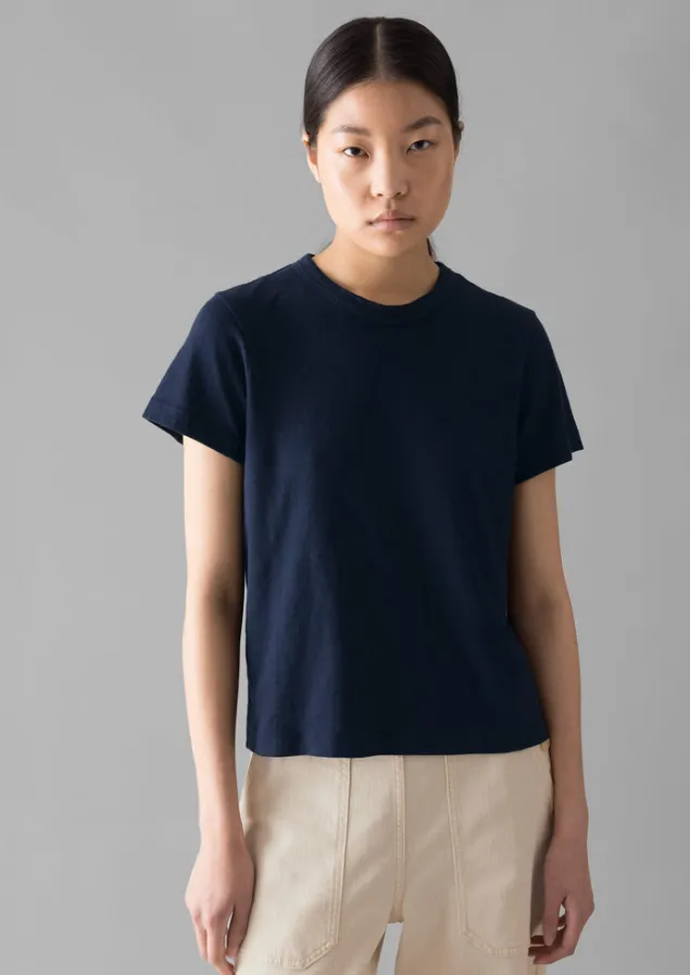 Jersey | Tops & Tees-TOAST Sadie Organic Cotton Boy Tee DarkIndigo