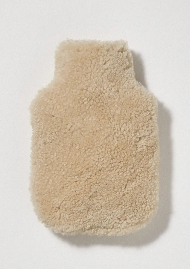 Textiles | Hot Water Bottle Covers-TOAST Sheepskin Hot Water Bottle Cover Ecru