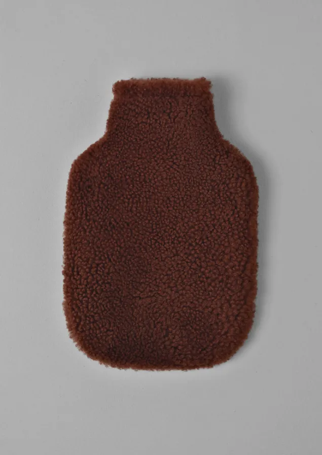 Textiles | Hot Water Bottle Covers-TOAST Sheepskin Hot Water Bottle Cover Conker