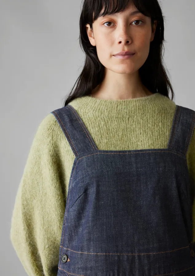 side_button_denim_pinafore_dress_15.webp Denim | Dresses-TOAST Side Button Denim Pinafore Dress Indigo