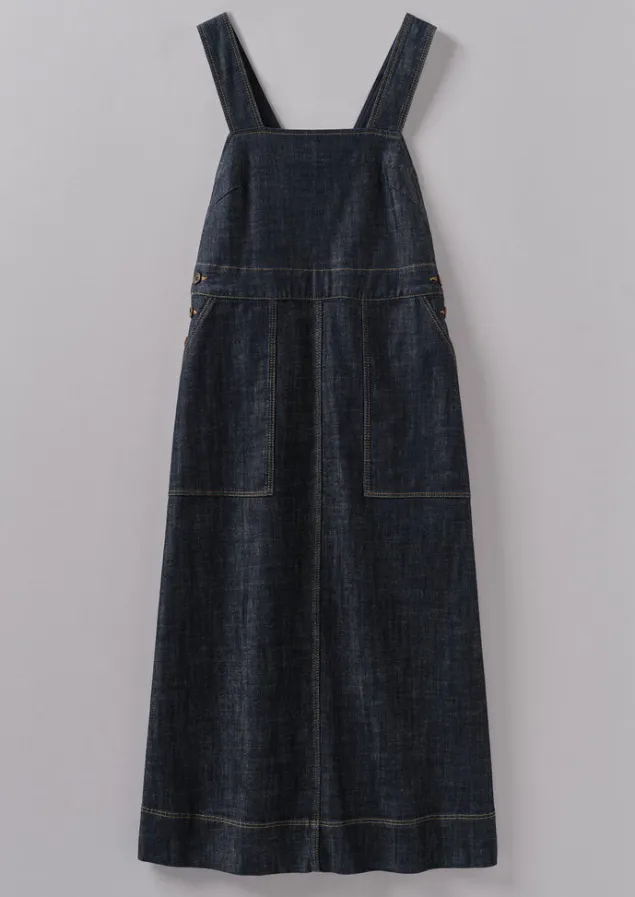side_button_denim_pinafore_dress_9.webp Denim | Dresses-TOAST Side Button Denim Pinafore Dress Indigo