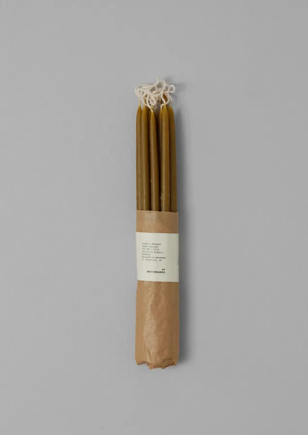 skar_organics_slim_beeswax_dinner_candle_set_1.webp Candles & Holders-TOAST Skar Organics Slim Beeswax Dinner Candle Set GreenTea