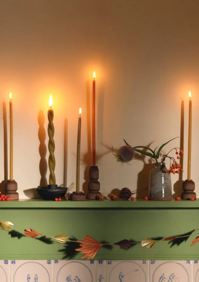 skar_organics_slim_beeswax_dinner_candle_set_7.webp Candles & Holders-TOAST Skar Organics Slim Beeswax Dinner Candle Set Paprika