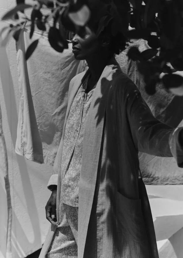 Gowns | Nightwear-TOAST Soft Double Faced Cotton Gown GreyMelange/SoftClay