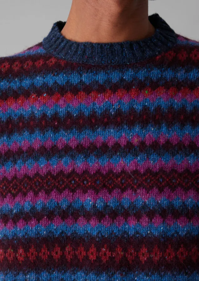 soundwave_jacquard_crew_neck_sweater_5.webp Knitwear-TOAST Soundwave Jacquard Crew Neck Sweater AmethystMulti