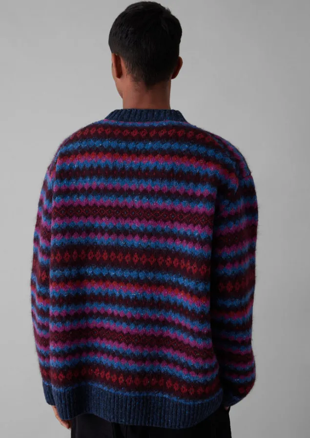 soundwave_jacquard_crew_neck_sweater_6.webp Knitwear-TOAST Soundwave Jacquard Crew Neck Sweater AmethystMulti