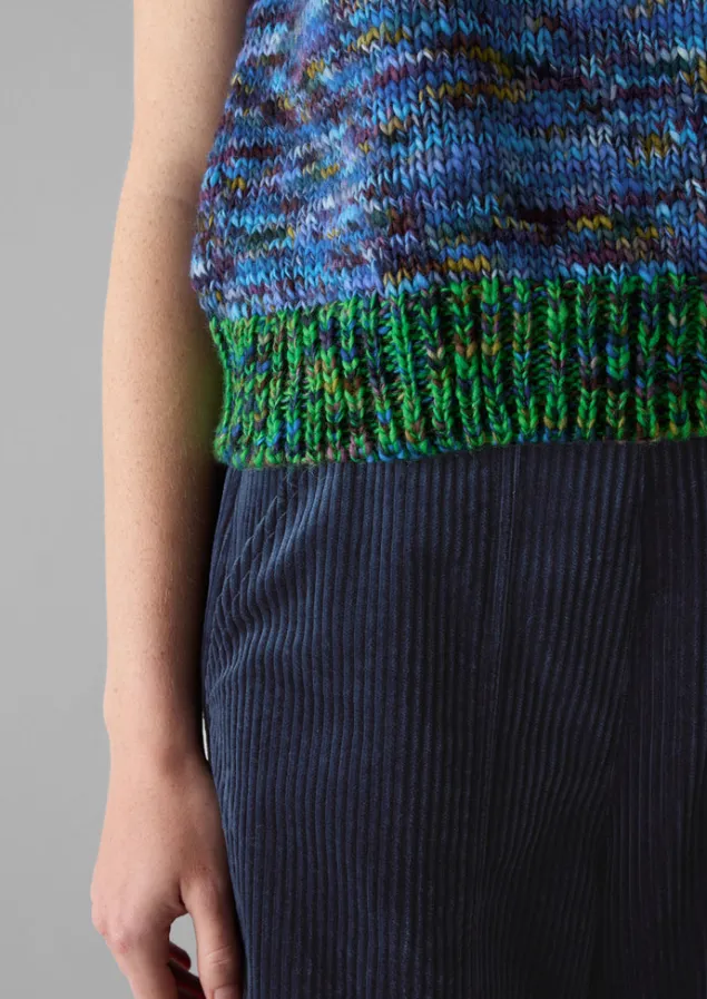 space_dyed_wool_knitted_tank_3-1.webp Knitwear-TOAST Space Dyed Wool Knitted Tank Galaxy/Green