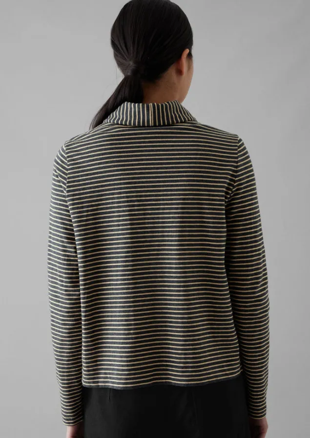stripe_cotton_jersey_shirt_9.webp Jersey | Shirts-TOAST Stripe Cotton Jersey Shirt Grey/Sand