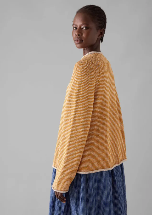 stripe_linen_cotton_sweater_19.webp Linen | Jersey-TOAST Stripe Linen Cotton Sweater Spice/Putty
