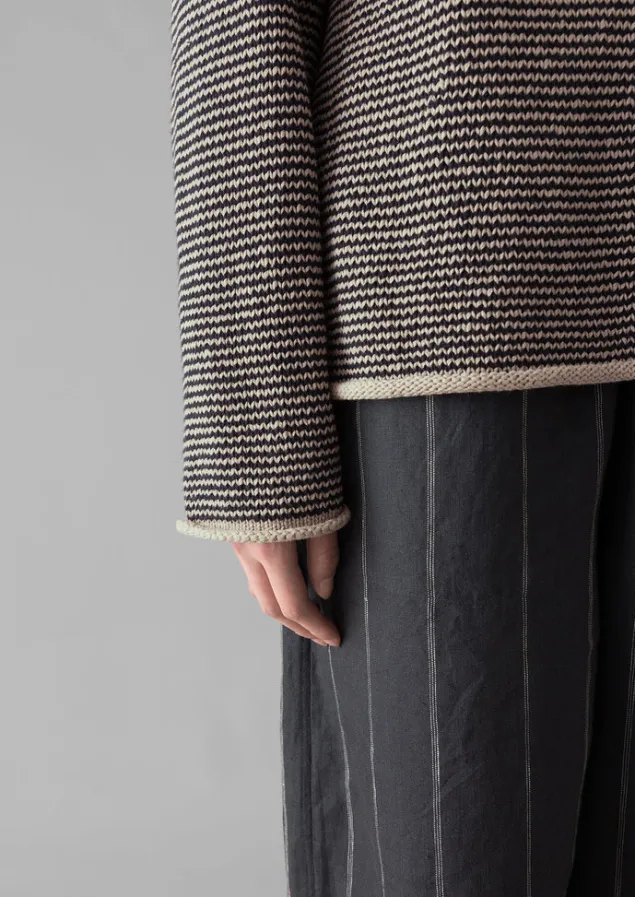 stripe_linen_cotton_sweater_4-1.webp Linen | Jersey-TOAST Stripe Linen Cotton Sweater Navy/Putty