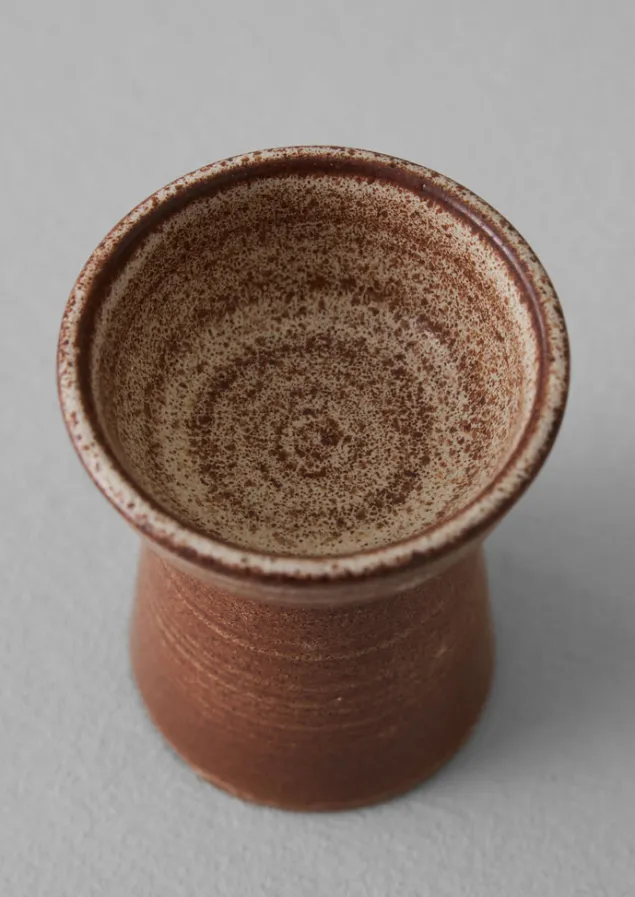 sz_ceramics_pillar_candle_holder_15.webp Decorative Pieces | Ceramics-TOAST SZ Ceramics Pillar Candle Holder Chestnut