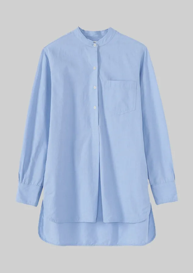 taro_cotton_oxford_long_shirt_5.webp Workwear | Shirts-TOAST Taro Cotton Oxford Long Shirt Chambray
