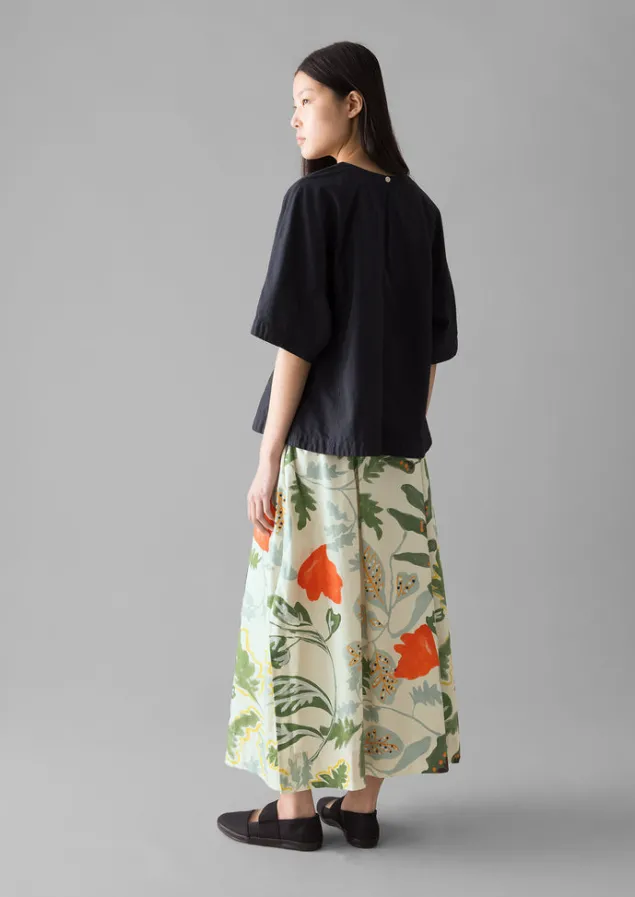 textured_cotton_poplin_vneck_top_5.webp Tops & Tees-TOAST Textured Cotton Poplin V-Neck Top Ink
