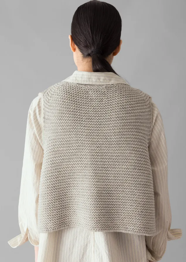 textured_knit_gilet_3.webp Knitwear-TOAST Textured Knit Gilet Harvest