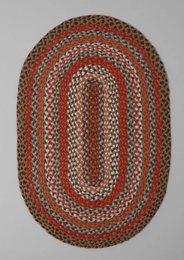 Textiles | Rugs-TOAST The Braided Rug Company Organic Jute Doormat GingerMulti