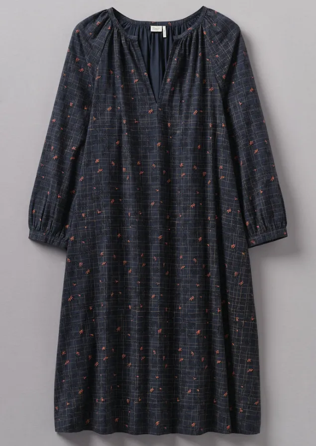 trellis_floral_block_print_nightdress_4-1.webp Nightwear | Loungewear-TOAST Trellis Floral Block Print Nightdress Blueberry
