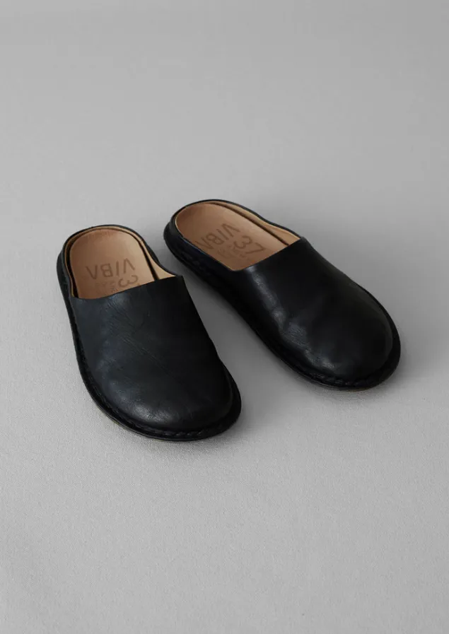 Shoes | Slippers-TOAST Vibae Roma Leather Mules Black