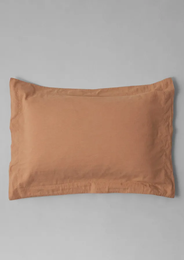 Textiles | Bed Linen-TOAST Washed Linen Cotton Oxford Pillowcase Set Bracken
